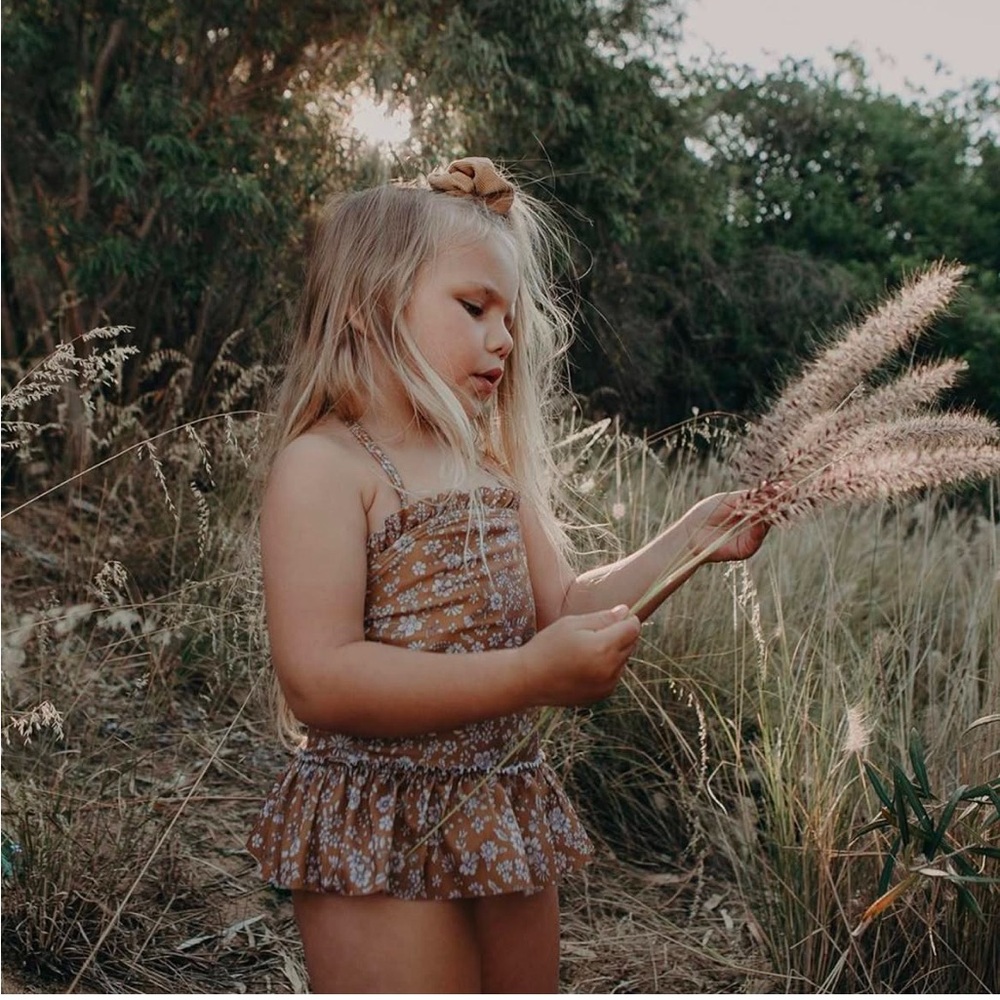 Hubble + Duke Girls Ditzy Floral One Piece Swimsuit